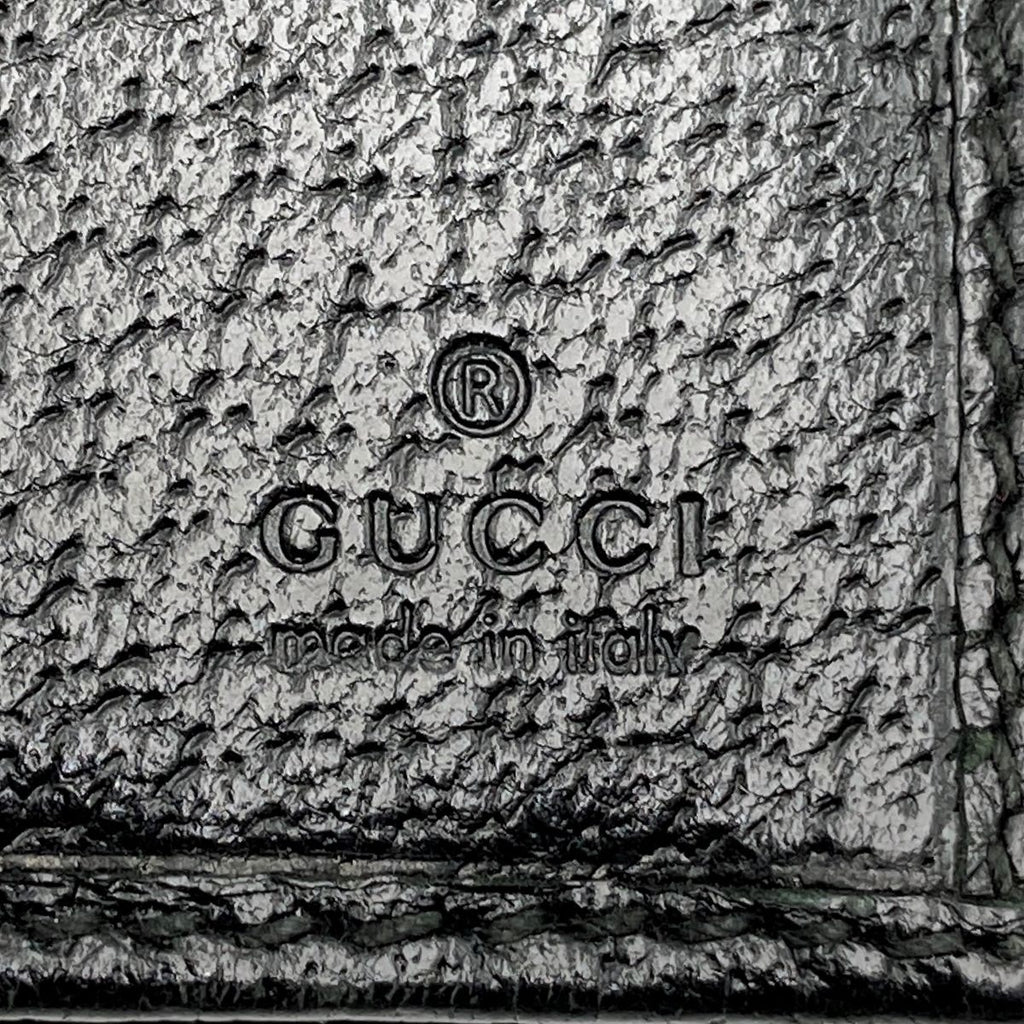 Gucci 141430 New Jackie GG Canvas Long Wallet in Black