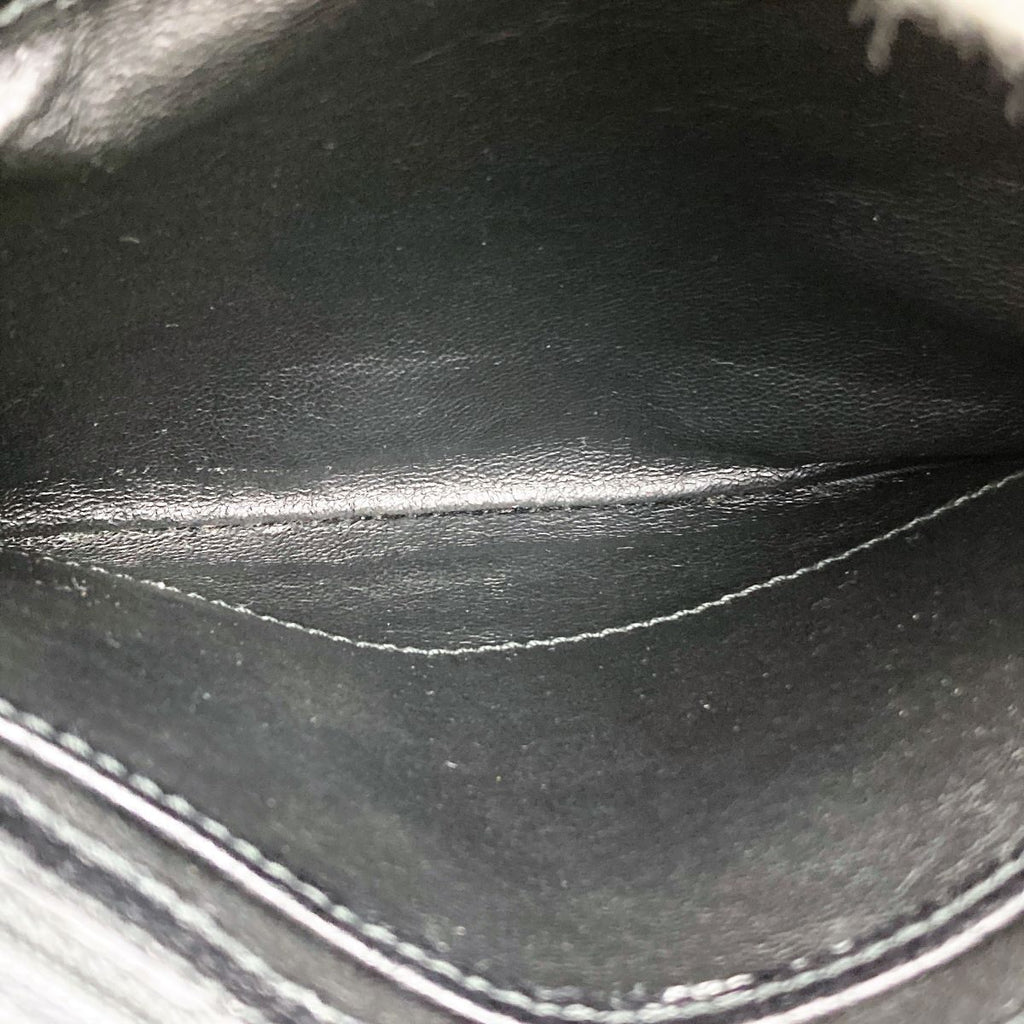 Gucci 000 2046 Bamboo Turnlock Handbag in Old Gucci Leather and Black