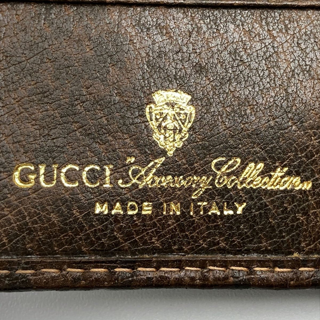 Gucci Old Gucci Bifold Long Wallet Sherry GG Supreme