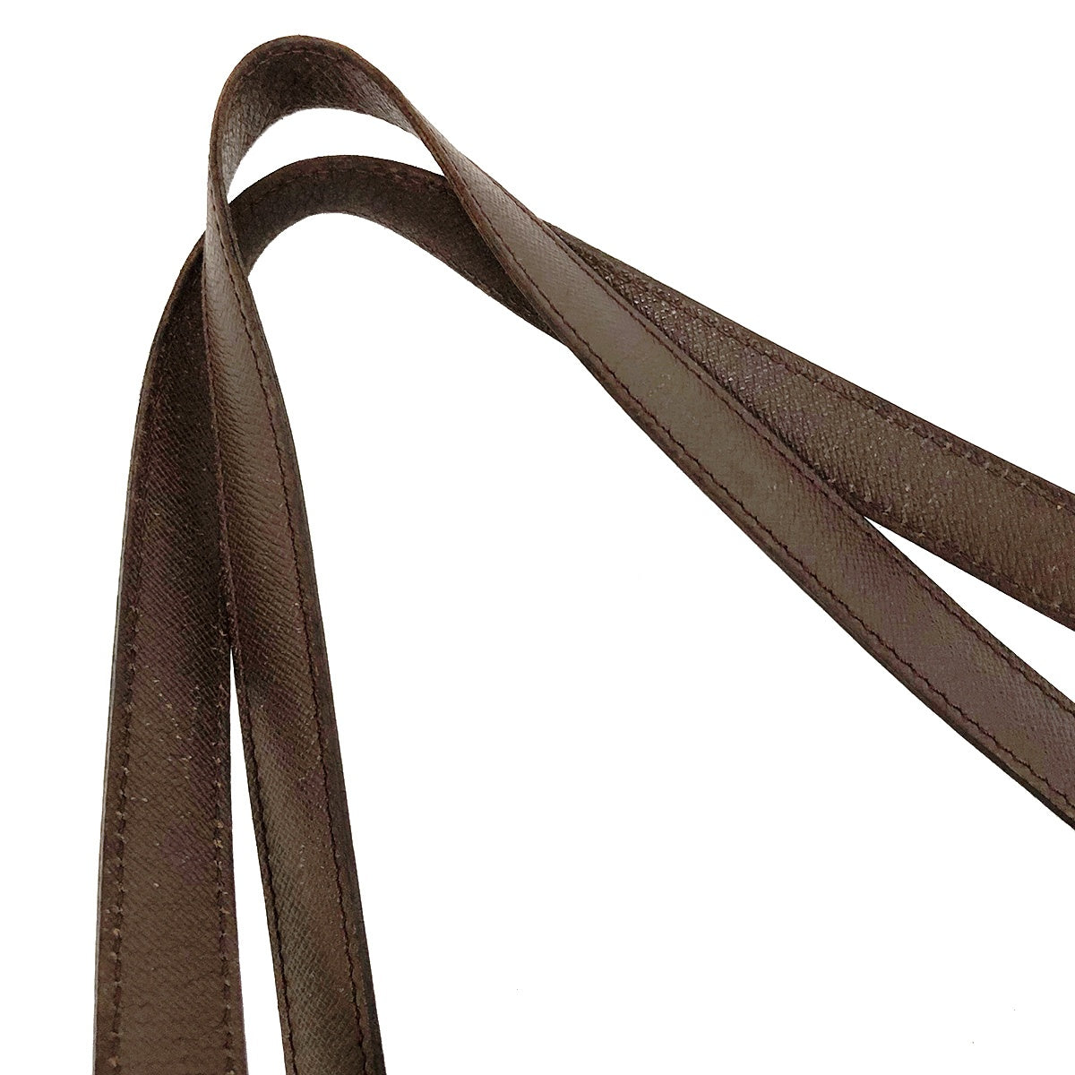 Louis Vuitton N51174 Belem MM Shoulder Bag in Damier Canvas/Leather Brown
