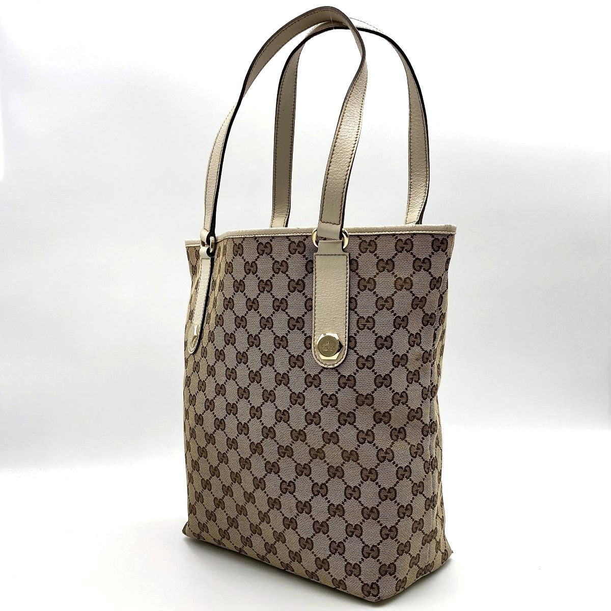 Gucci 153009 Shoulder Bag Tote Bag GG Canvas Brown