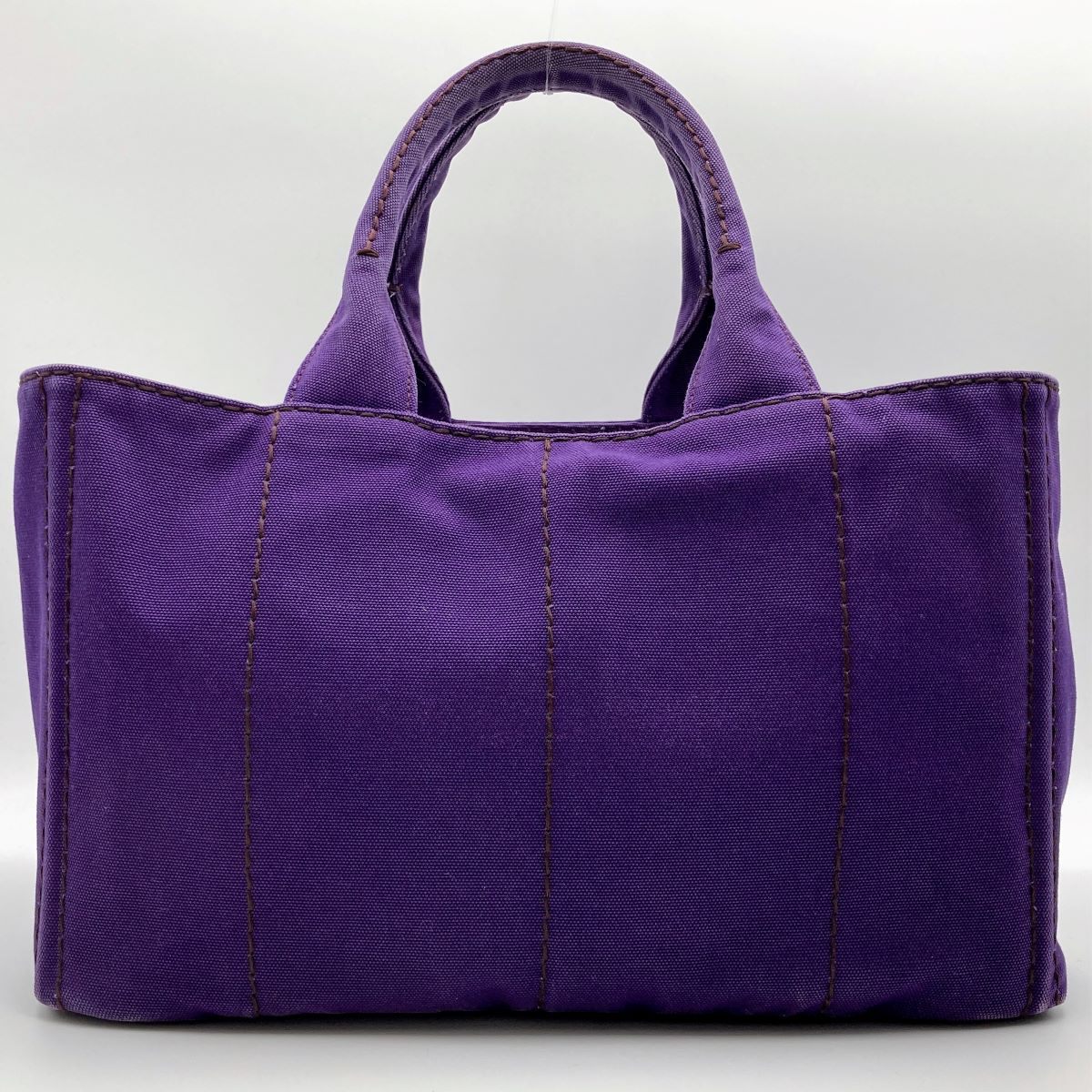 Prada BN1872 Canapa Large Tote Bag Handbag in Denim Purple
