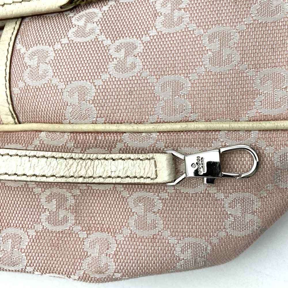 Gucci 145810 Tote Bag, Cute Sherry Line GG Canvas, Pink