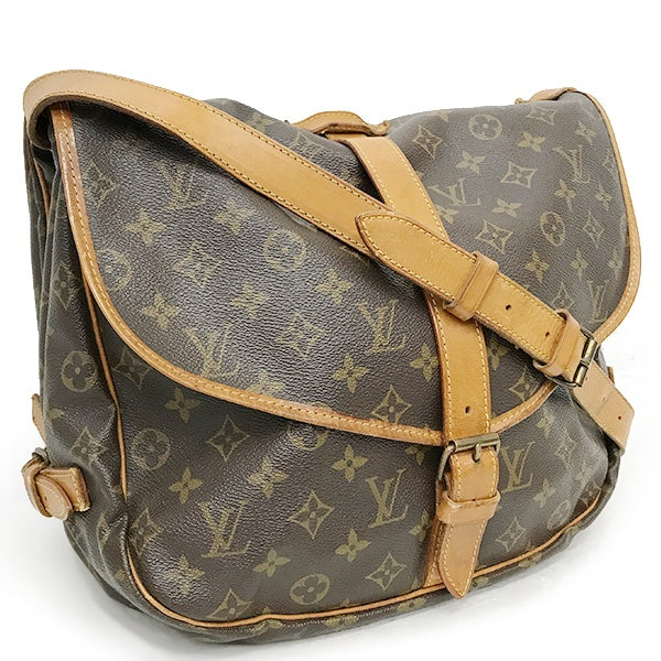 Louis Vuitton M42254 Saumur 35 (Discontinued) Men's and Women's Crossbody Shoulder Bag in Brown Monogram Canvas