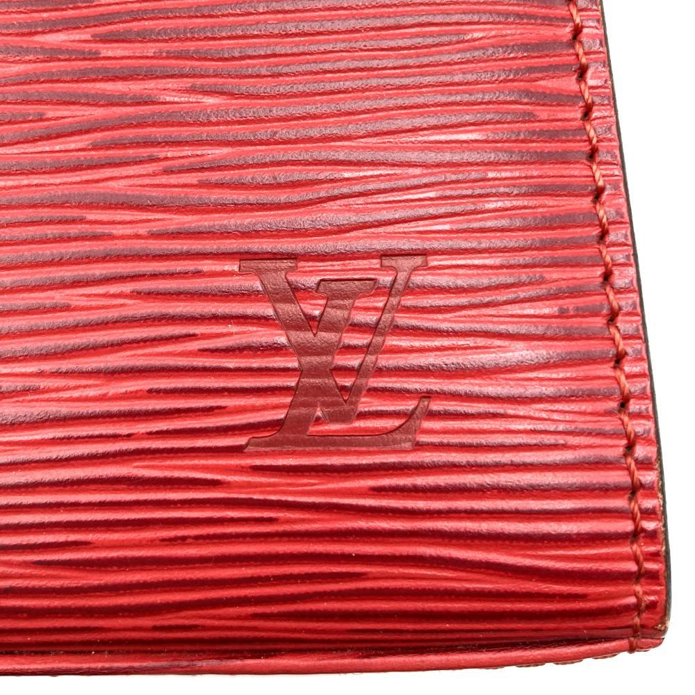 Louis Vuitton M52377 Malesherbes Handbag in Castilian Red Epi Leather