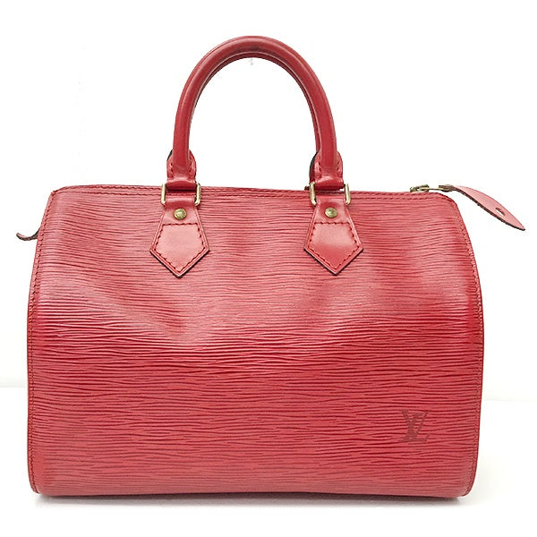 Louis Vuitton M43017 Speedy 25 Epi Leather Handbag, Mini Boston Bag, Castilian Red, Women's