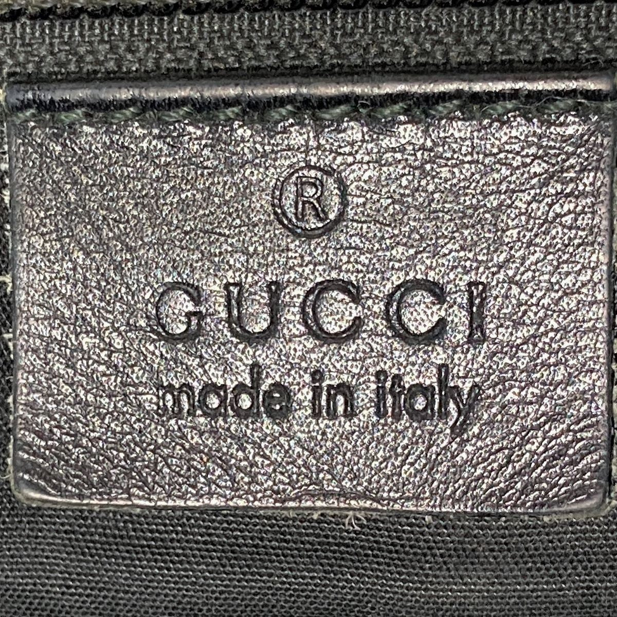 Gucci 201732 Shoulder Bag GG Imprime Black