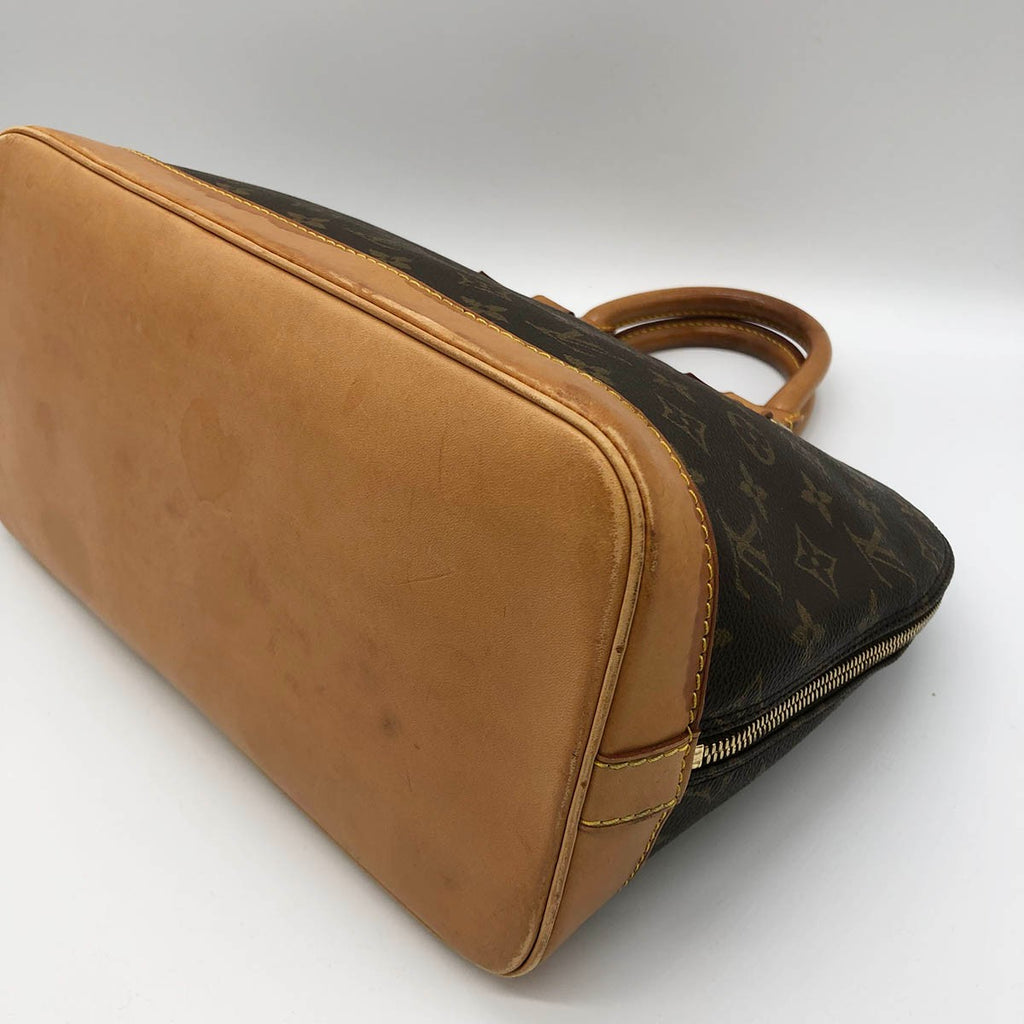 Louis Vuitton M51130 Alma Handbag Monogram Canvas Brown