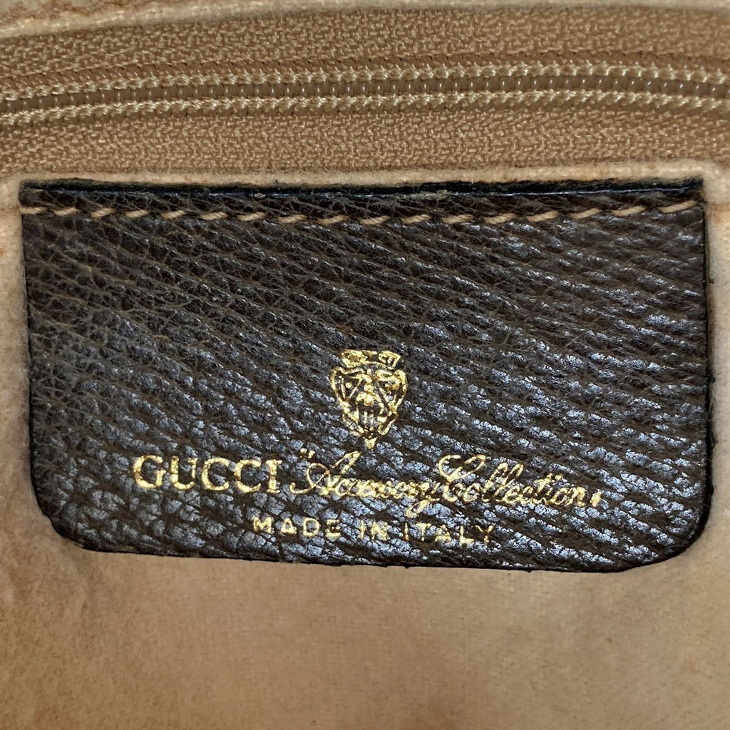 Gucci 39 02 053 GG Supreme Sherry Line Handbag in Brown PVC