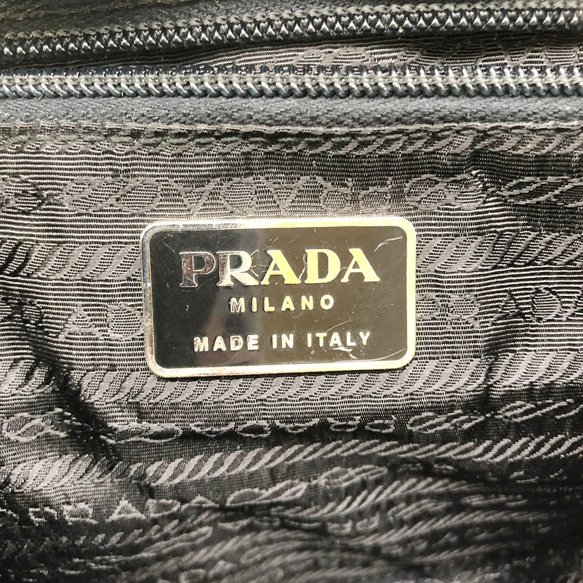 Prada backpack in nylon, black, unisex.