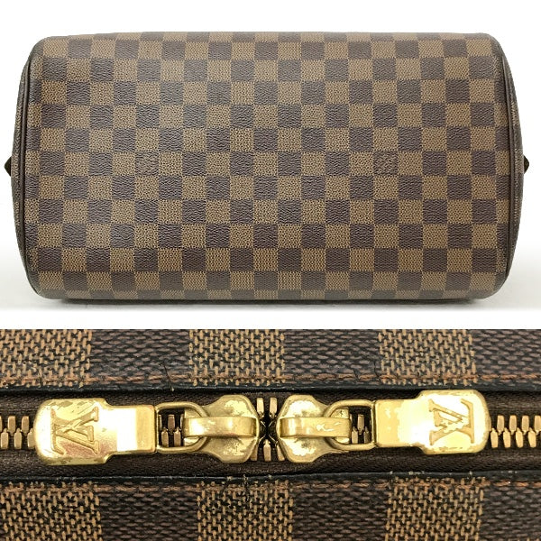 Pre-owned Louis Vuitton N41434 Rivera MM Handbag in Brown Damier/PVC/Leather.