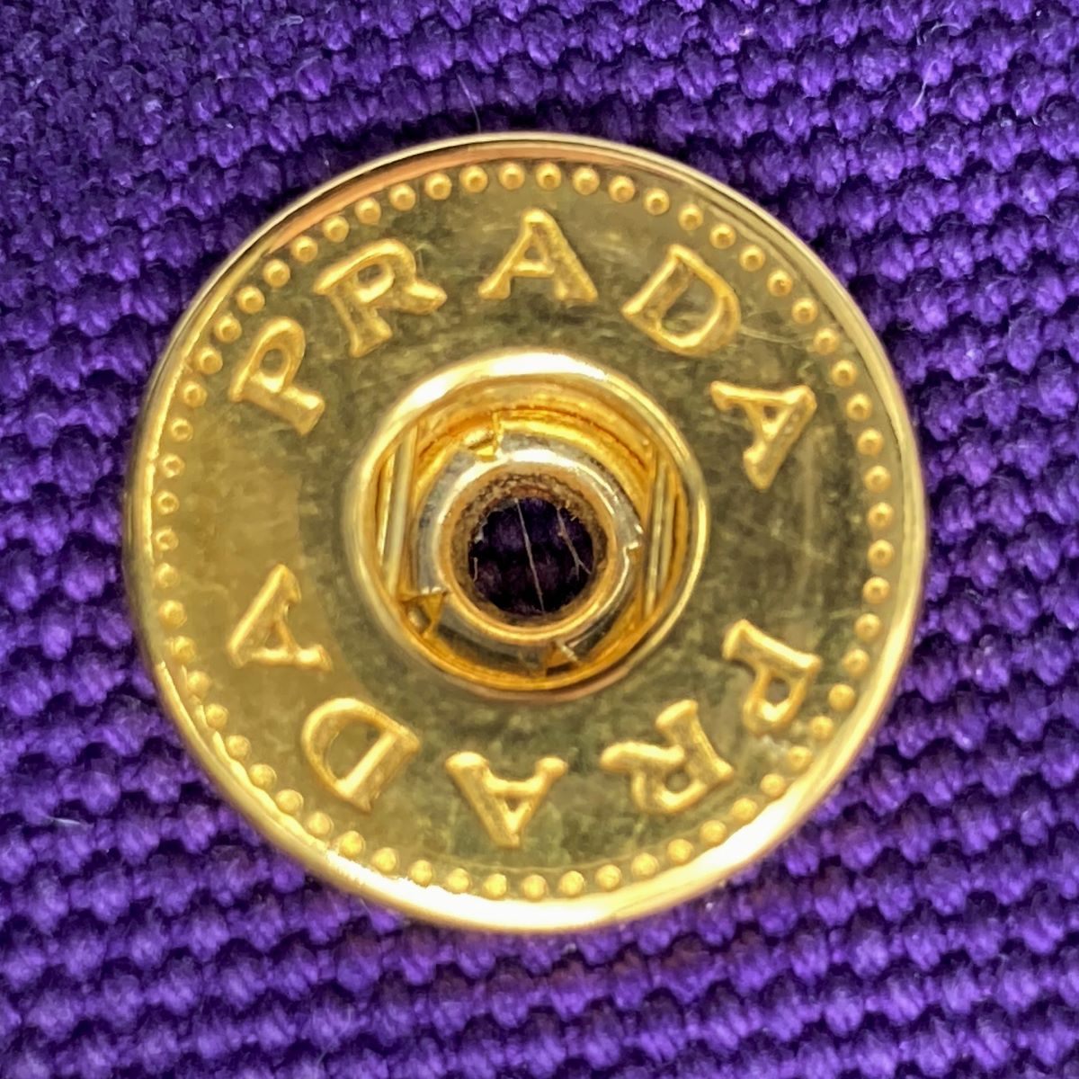 Prada BN1872 Canapa Large Tote Bag Handbag in Denim Purple
