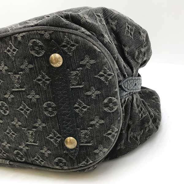 Louis Vuitton M95510/Monogram Denim XL Monogram Denim Shoulder Bag Black One-Shoulder Monogram Denim