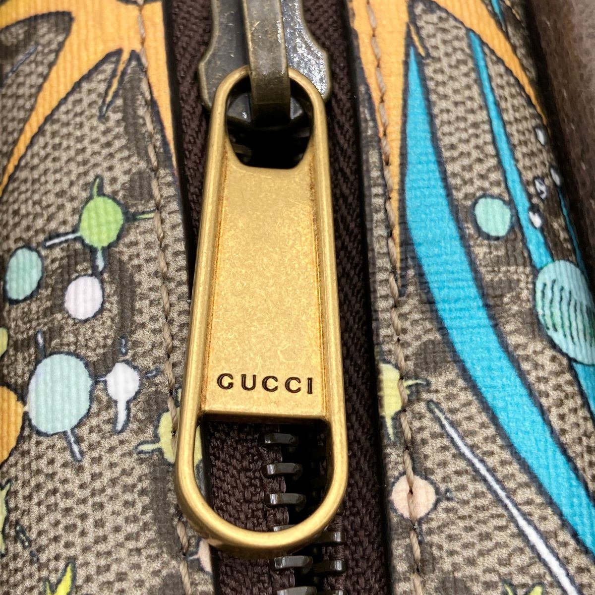 Gucci 647929 Disney Collaboration Donald Duck Second Bag GG Supreme Brown