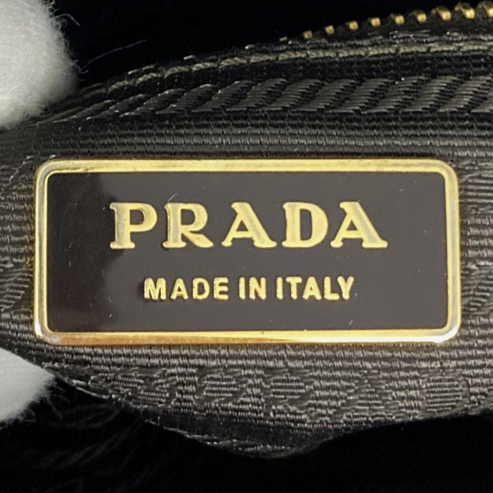 Prada Handbag with Triangular Plate, Leather, Red, BN1113, Guarantee Card Included