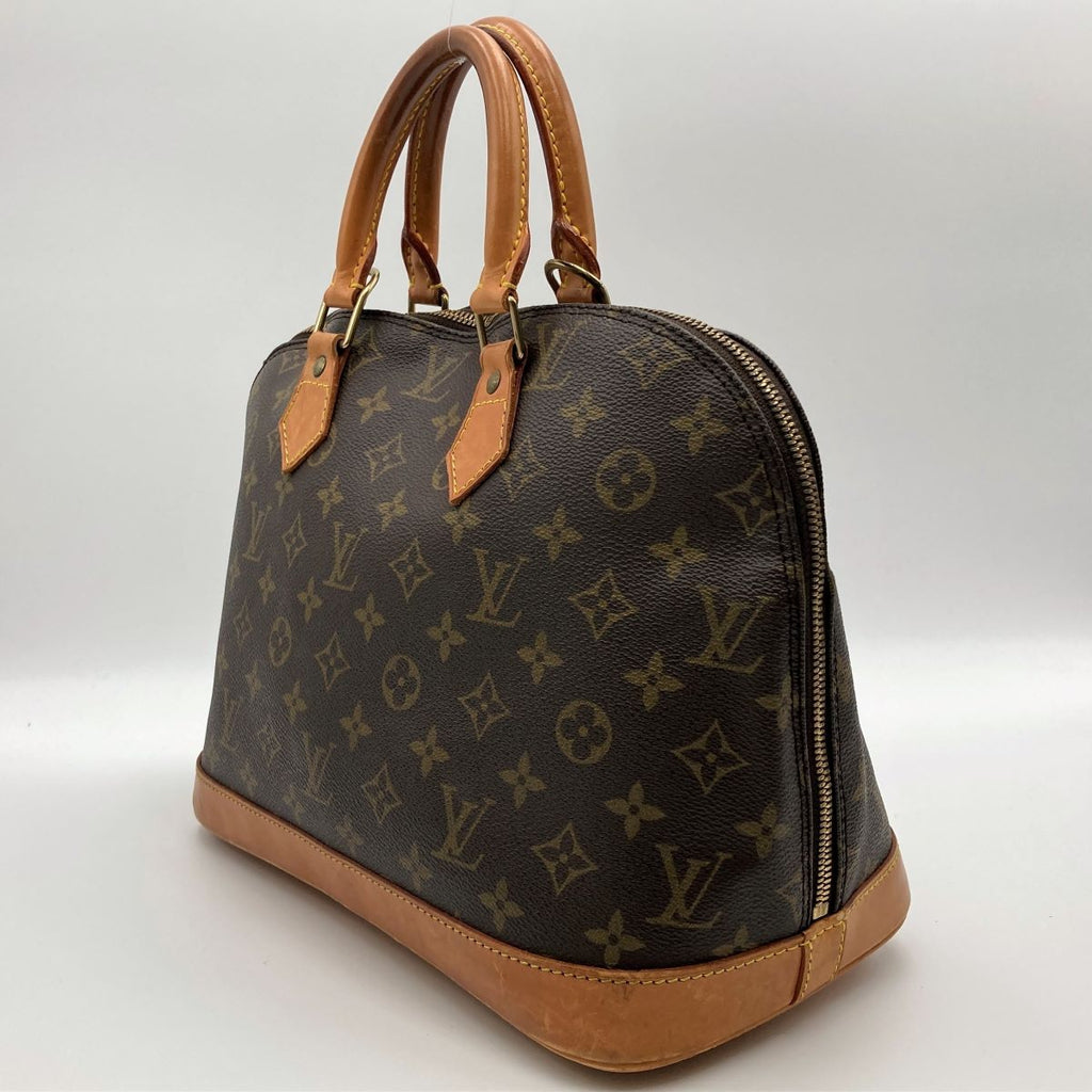 Louis Vuitton M51130 Alma Handbag Monogram Canvas Brown