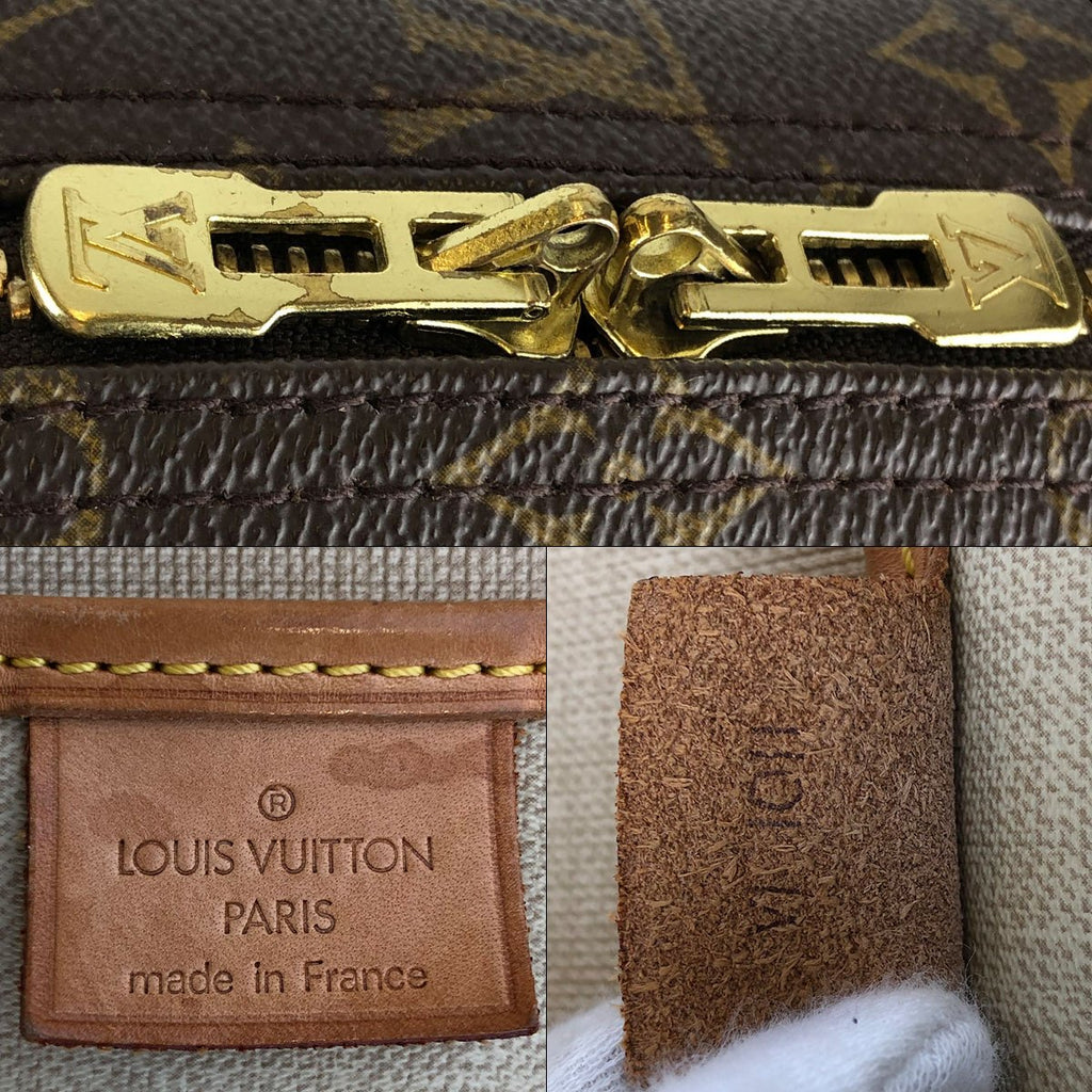 Louis Vuitton Excursion M41450 Shoe Bag, Monogram Canvas/Nubuck Leather, Brown, Sports Bag, Unisex, for Men and Women