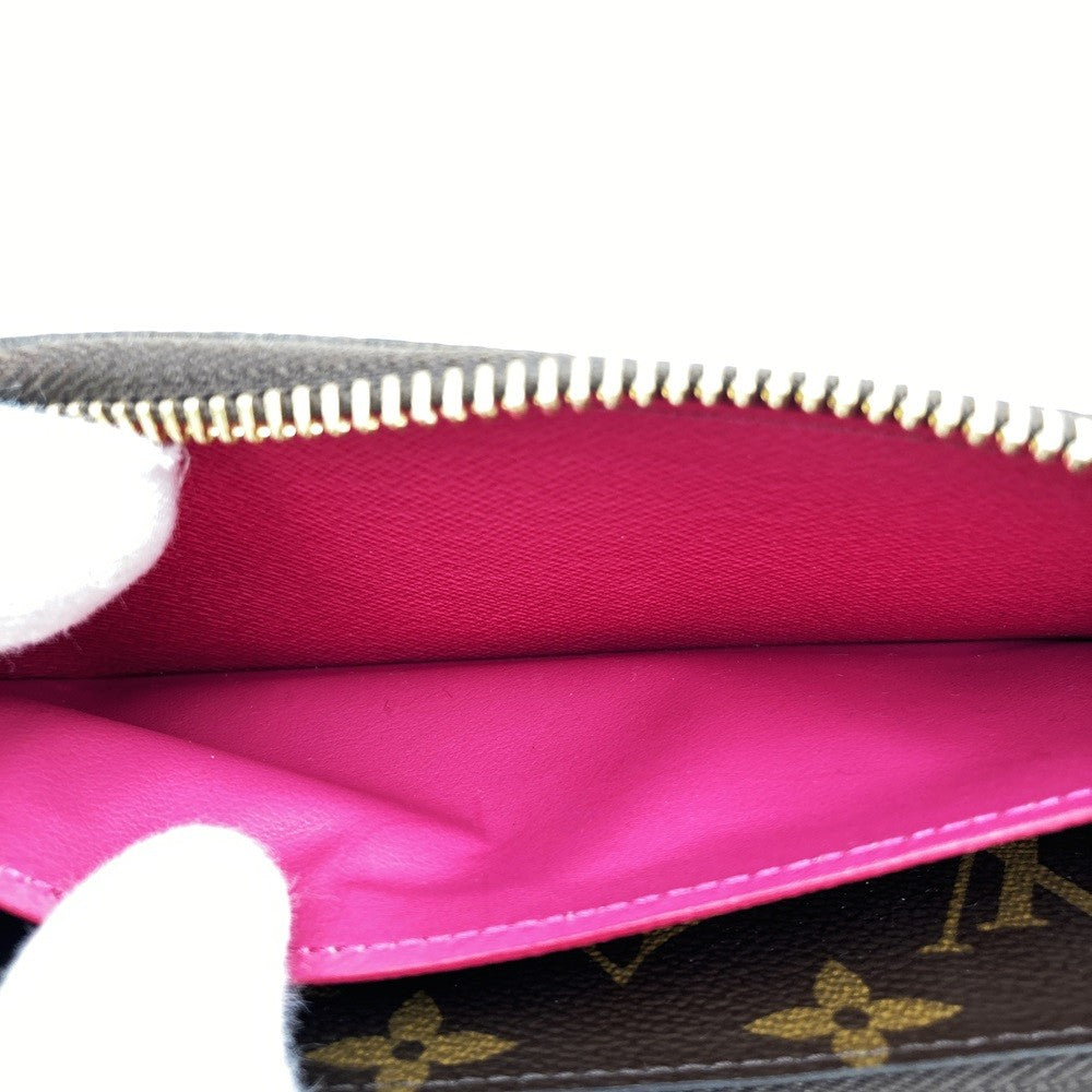 Louis Vuitton Portefeuille Clemence M60742 Long Wallet in Monogram Canvas, Brown