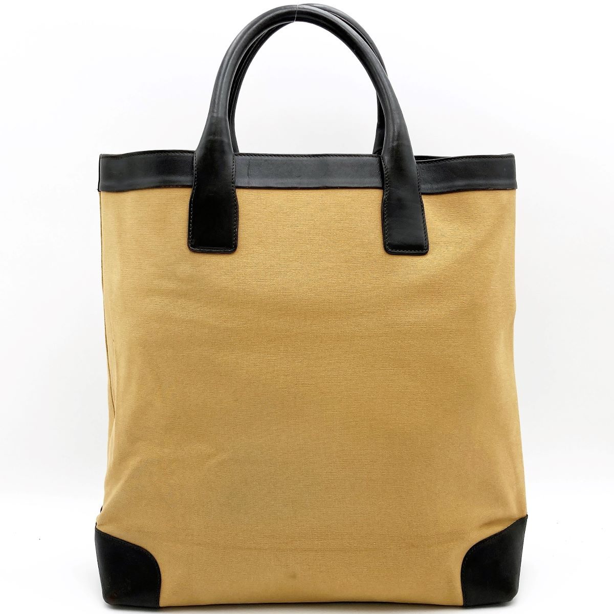 Gucci 002 1121 Tote Bag Canvas Leather Sherry Line Brown