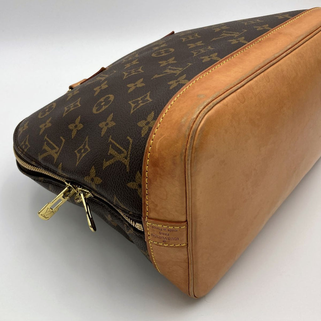 Louis Vuitton M51130 Alma Handbag Monogram Canvas Brown