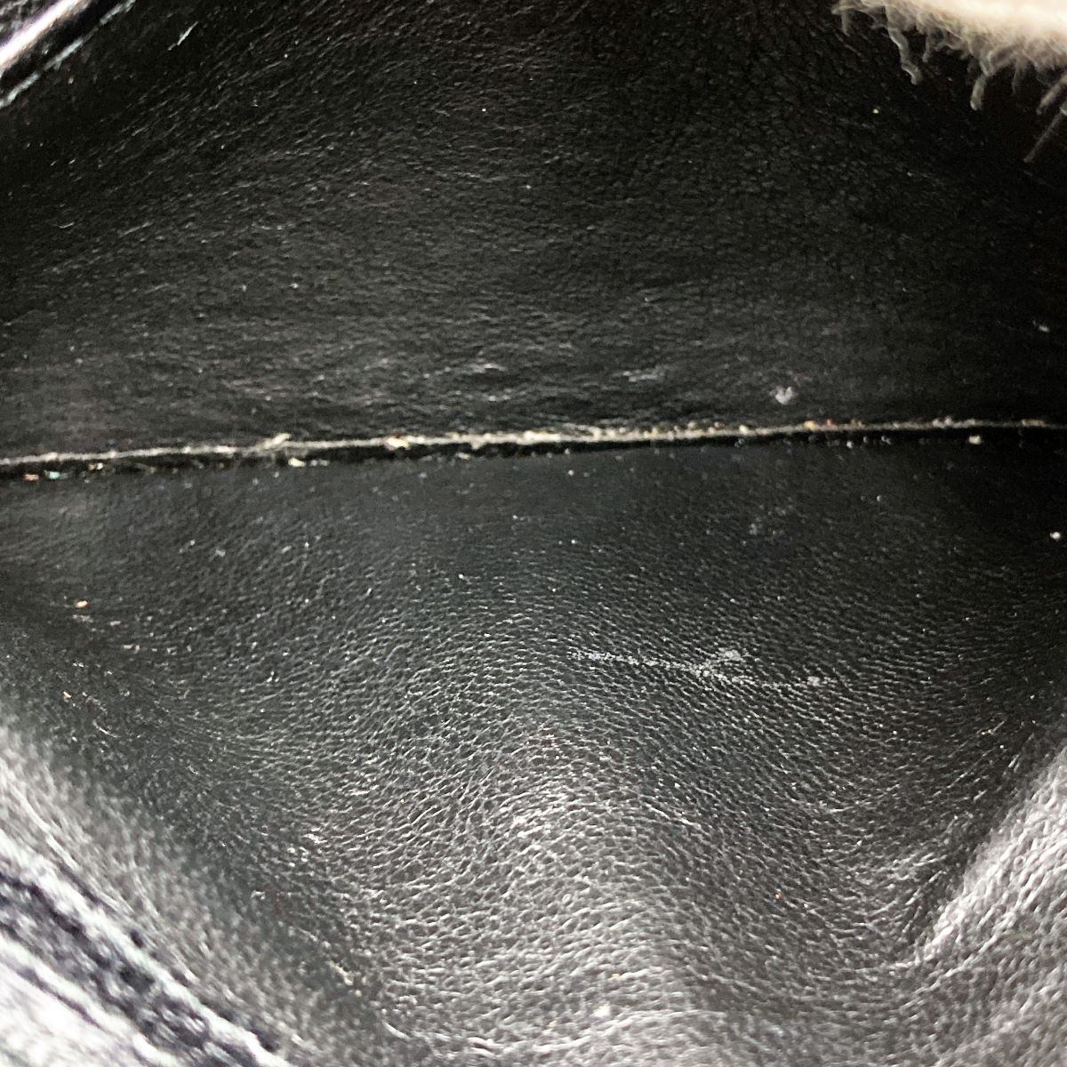 Gucci 000 2046 Bamboo Turnlock Handbag in Old Gucci Leather and Black