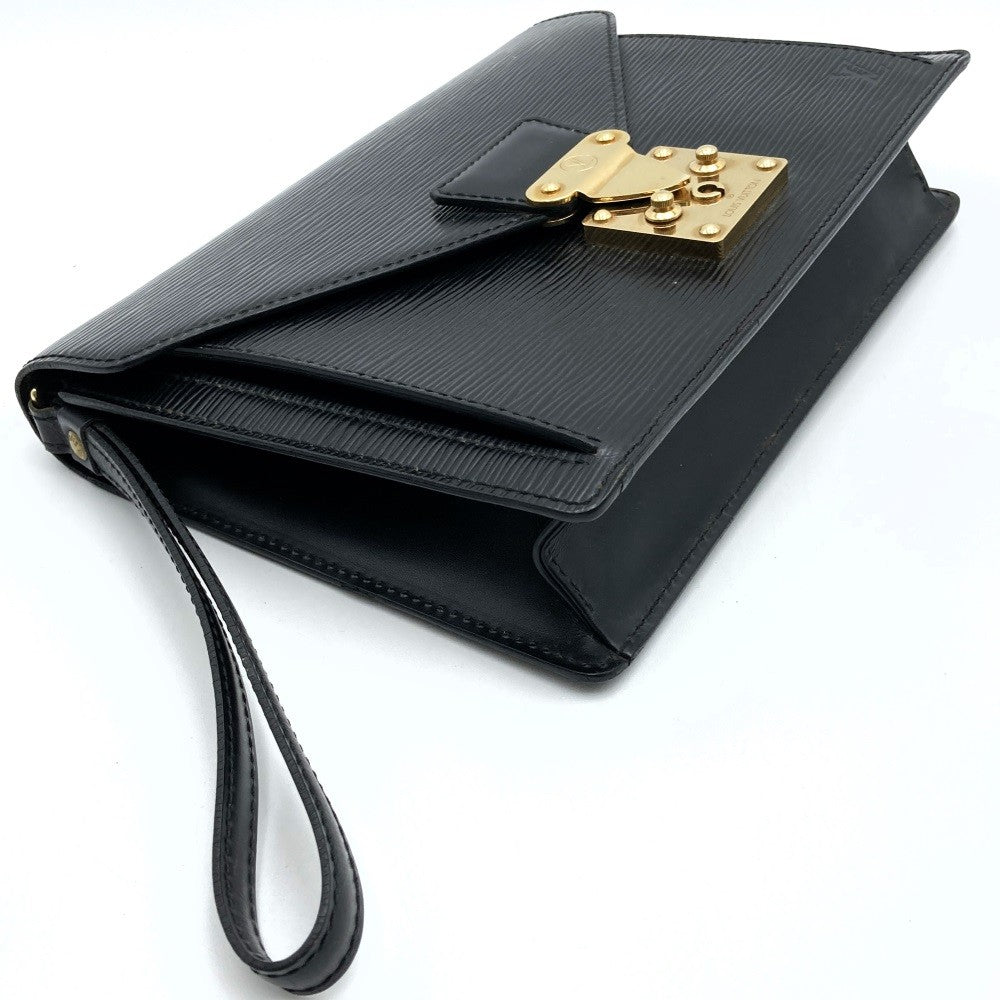 Louis Vuitton Pochette Serie Dragonne Second Bag/Clutch Bag in Epi Leather, Noir Black, M52612