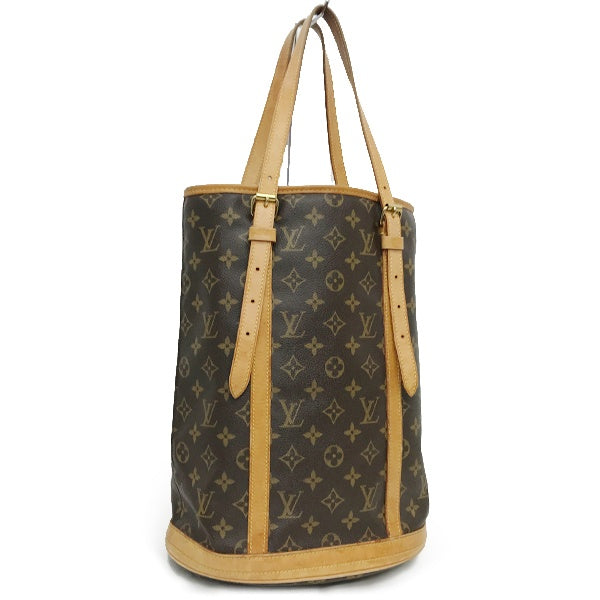 Louis Vuitton M42236/Bucket GM Shoulder Bag in Brown Monogram Canvas