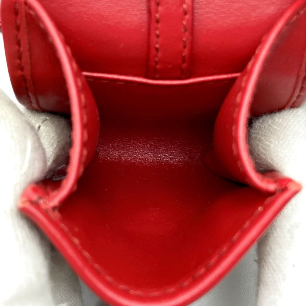 Prada Diagram Chain Shoulder Bag in Red Leather with Mini Pouch (Mirror)