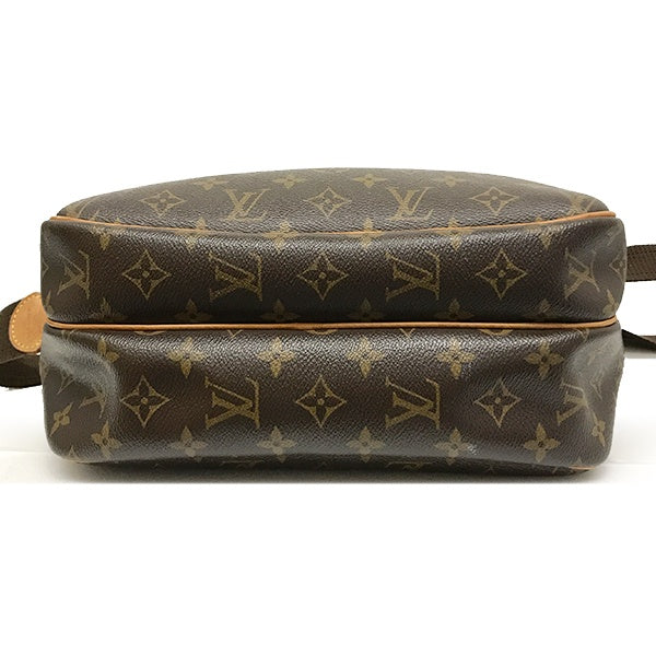 Louis Vuitton M45254/Reporter PM Shoulder Bag in Monogram Canvas and Brown