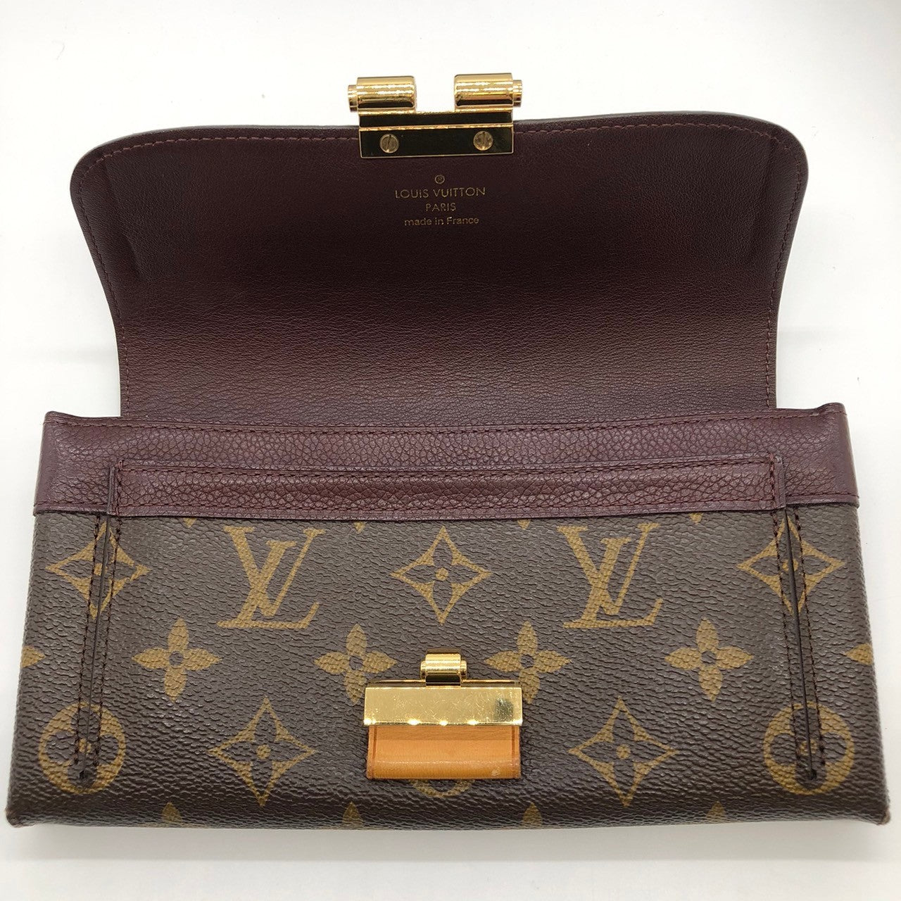 Louis Vuitton M60362 Portefeuille Elysee Long Wallet in Brown Monogram Canvas/Leather