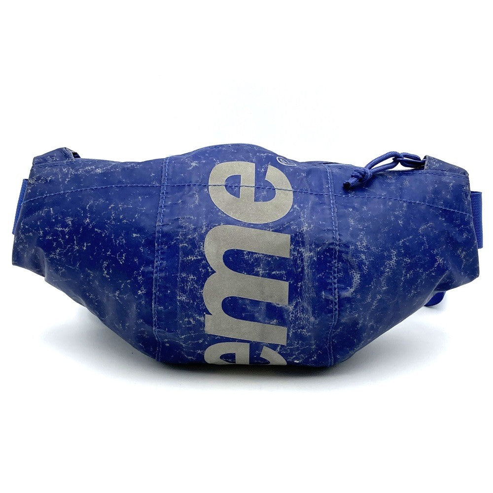 Supreme Waterproof Reflective Waist Bag/Body Bag in Blue with All-Over Print