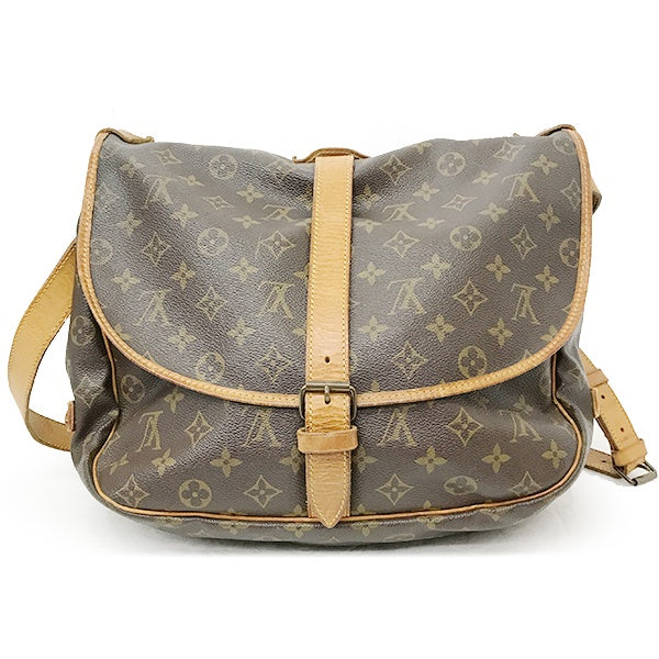 Louis Vuitton M42254 Saumur 35 (Discontinued) Men's and Women's Crossbody Shoulder Bag in Brown Monogram Canvas