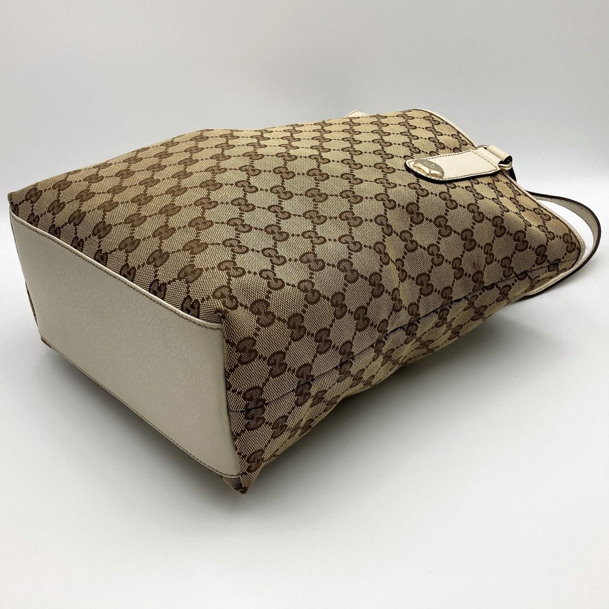 Gucci 153009 Shoulder Bag Tote Bag GG Canvas Brown