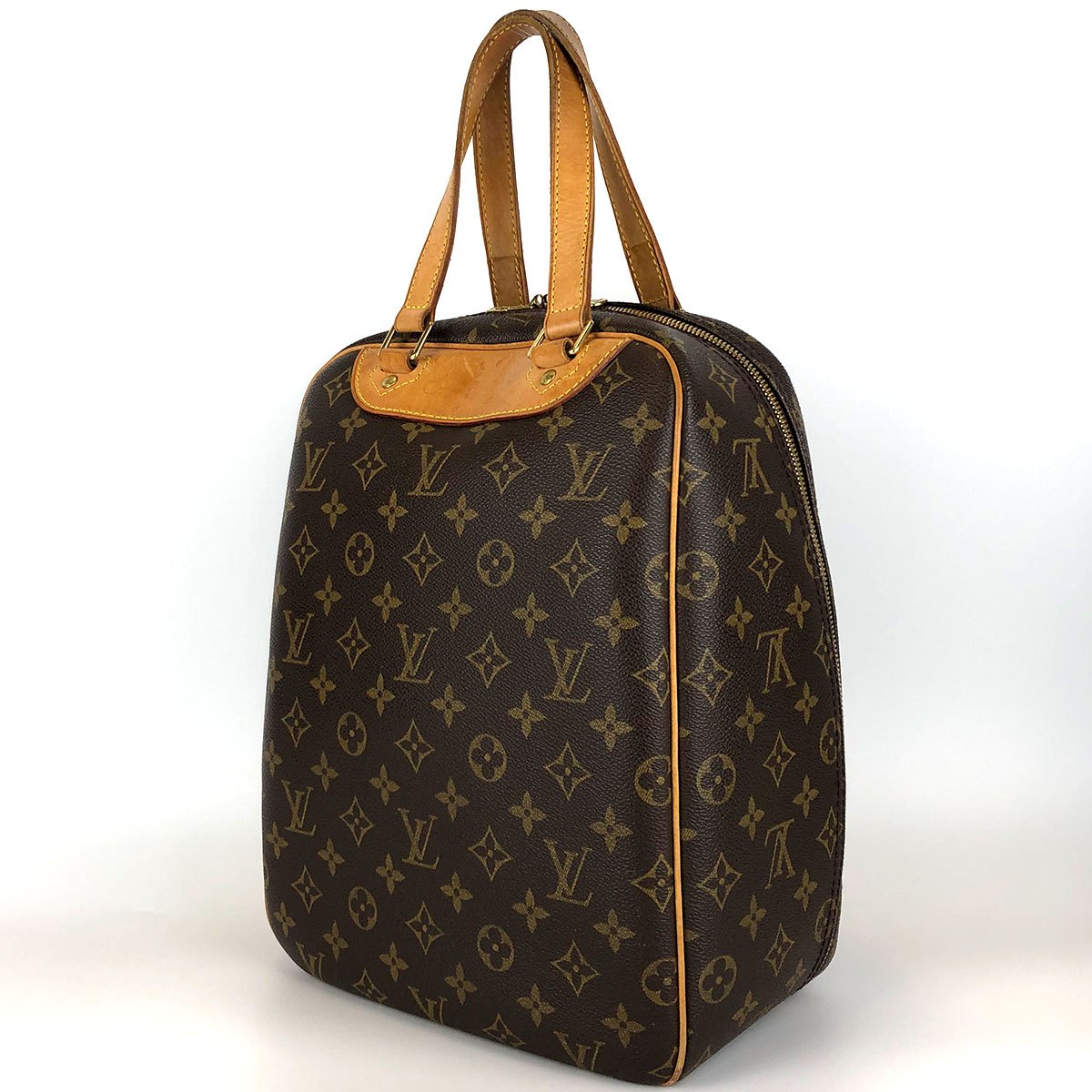 Louis Vuitton Excursion M41450 Shoe Bag, Monogram Canvas/Nubuck Leather, Brown, Sports Bag, Unisex, for Men and Women
