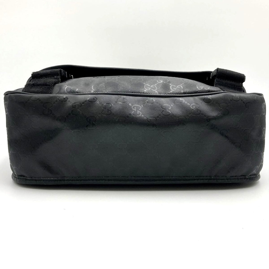 Gucci 201732 Shoulder Bag GG Imprime Black