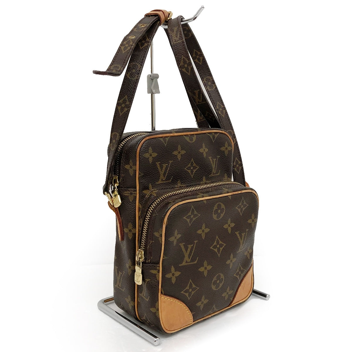 Louis Vuitton M45236 Amazon Monogram Shoulder Bag/Crossbody Bag Brown Women's