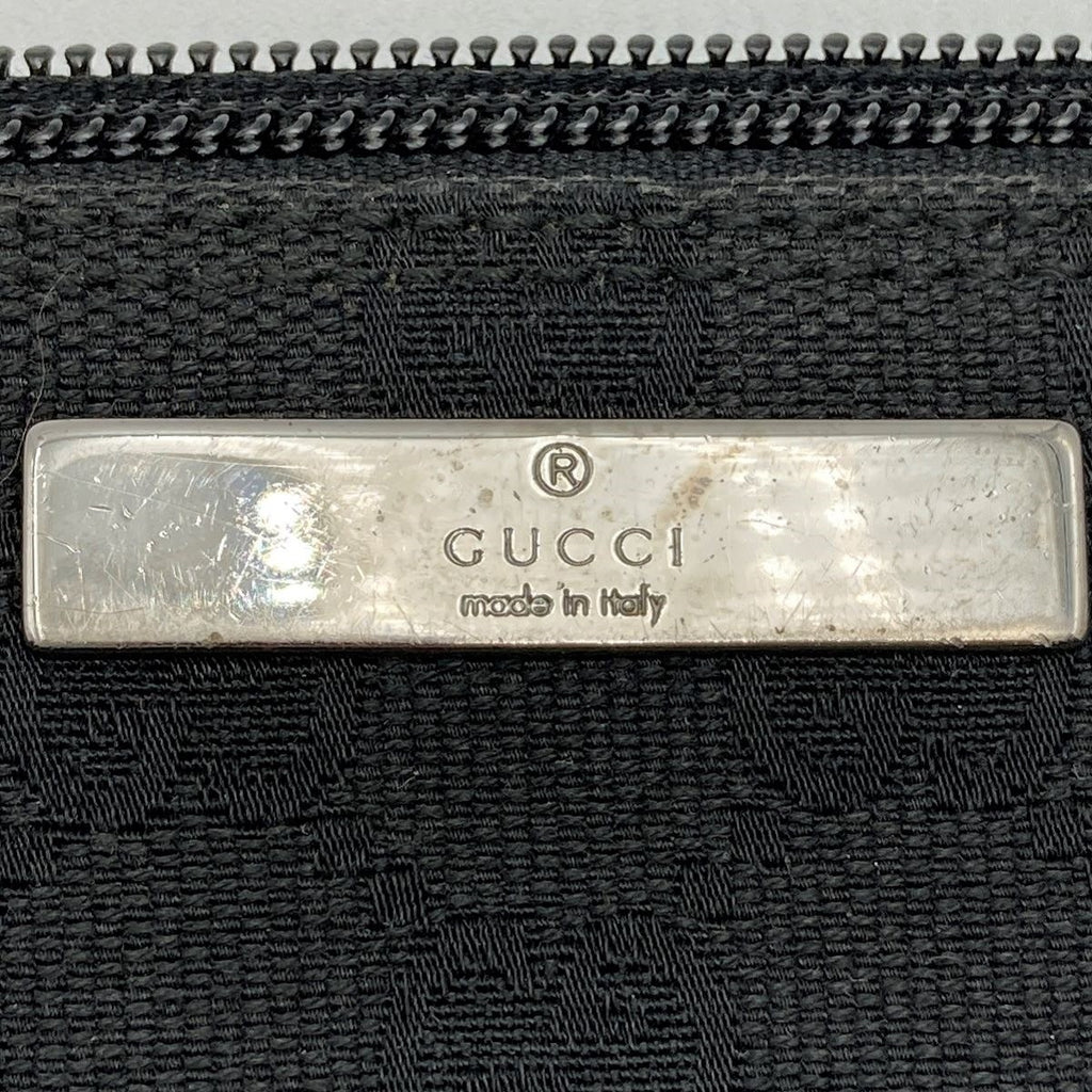 Gucci 07198 Accessory Pouch GG Canvas Black