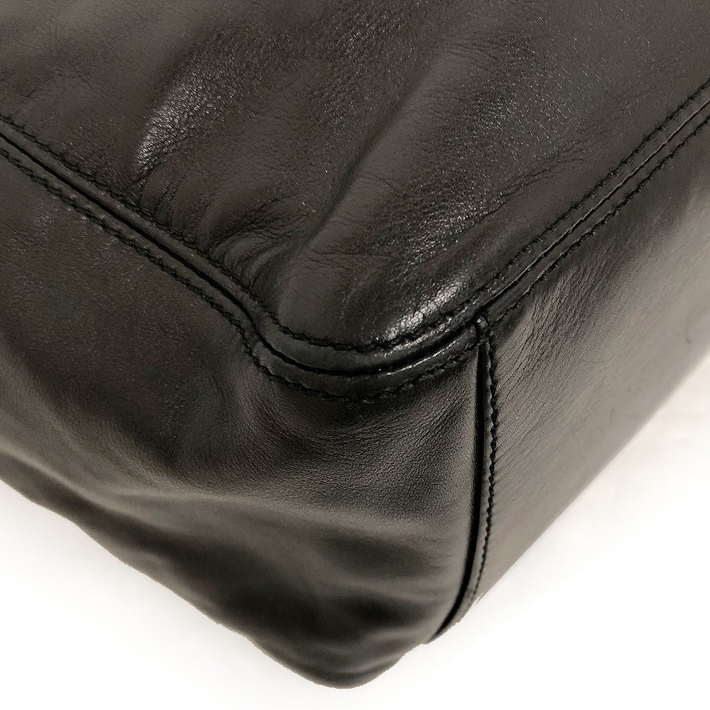 Chanel Coco Mark Plastic Chain Tote Bag Shoulder Bag Tote Bag Lambskin/Plastic Black Women's