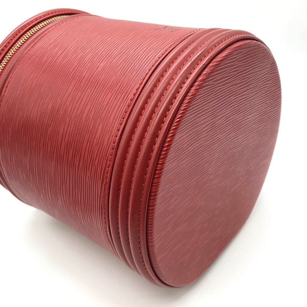 Louis Vuitton M48037 Cannes Epi Vanity Bag in Castilian Red
