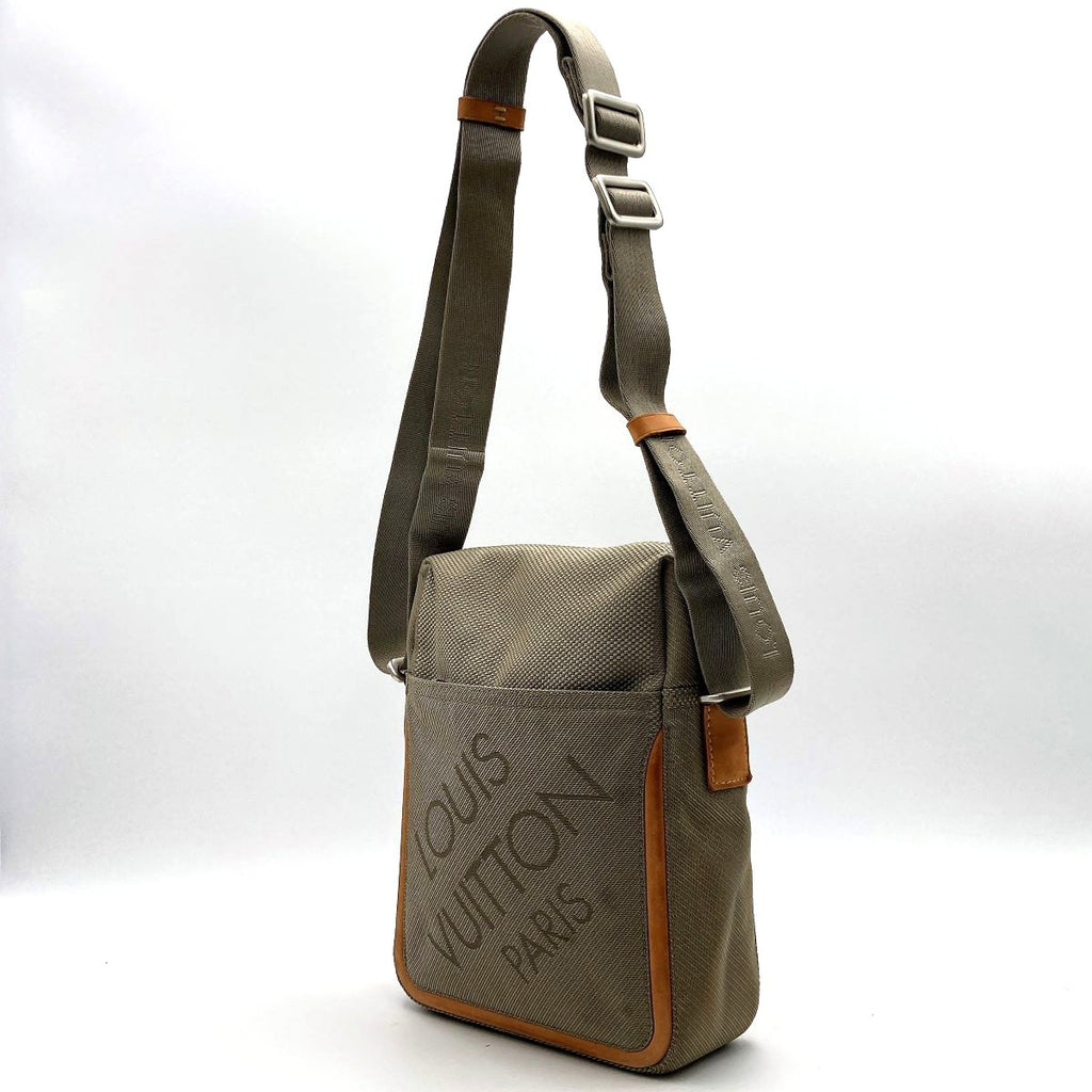 Louis Vuitton M93224 Citadan NM Shoulder Bag, Damier Geant, Crossbody, Nylon, Gray