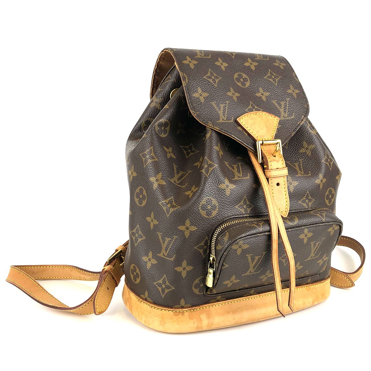 Pre-owned Louis Vuitton M51136/Montsouris MM Monogram Backpack/Daypack