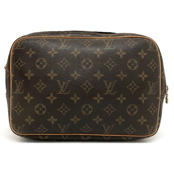 Louis Vuitton M45254/Reporter PM Shoulder Bag in Monogram Canvas and Brown