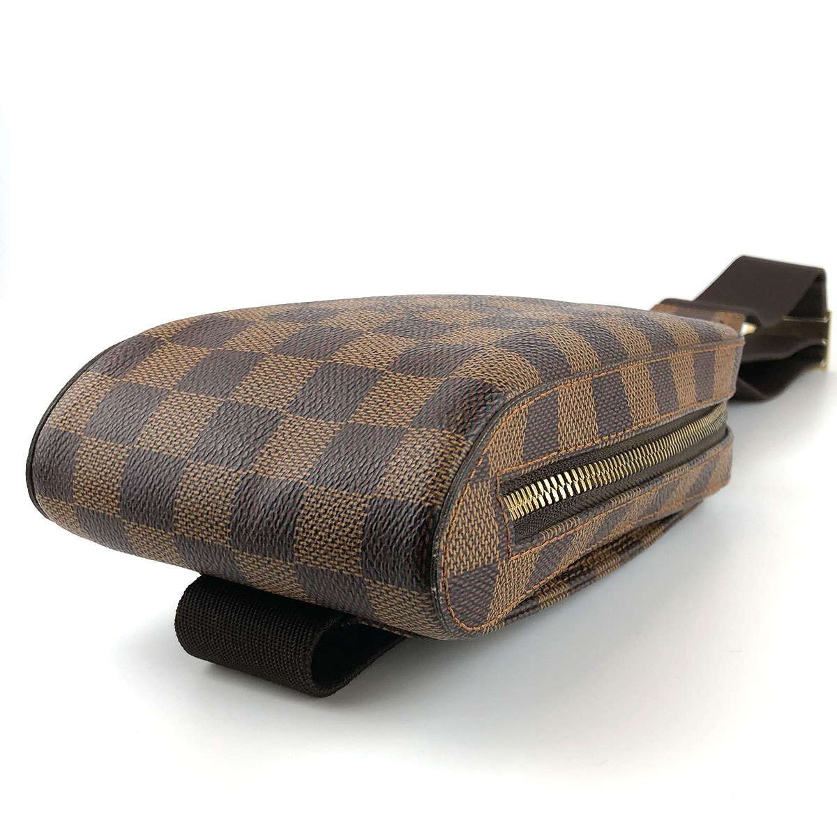 Louis Vuitton N51994 Geronimos Waist Bag, Damier Canvas/Nylon, Brown, Shoulder Bag, Gold Hardware, Unisex