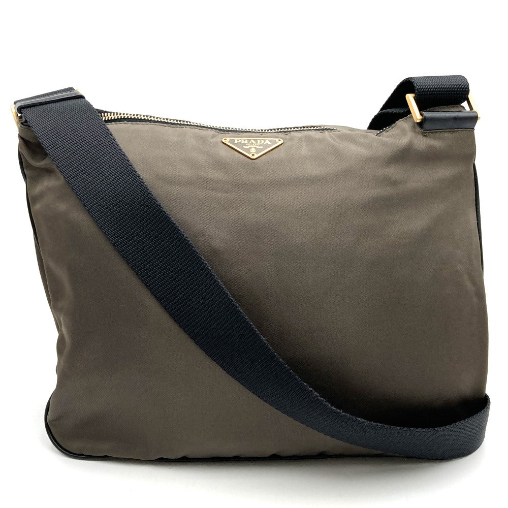 PRADA BT0220 Shoulder Bag, Nylon, with Lock, Khaki Brown, Women's/Men's Fashion, Vintage, Gift, USED