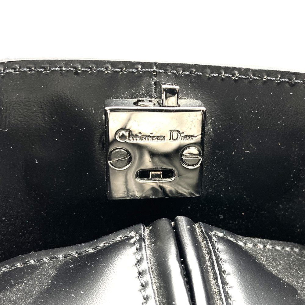 Dior MA0949 Handbag/Shoulder Bag, Fits A4 Size, 2-Way, Black Leather, Maris Pearl, with Key, Women's Fashion, Business, PRE-OWNED