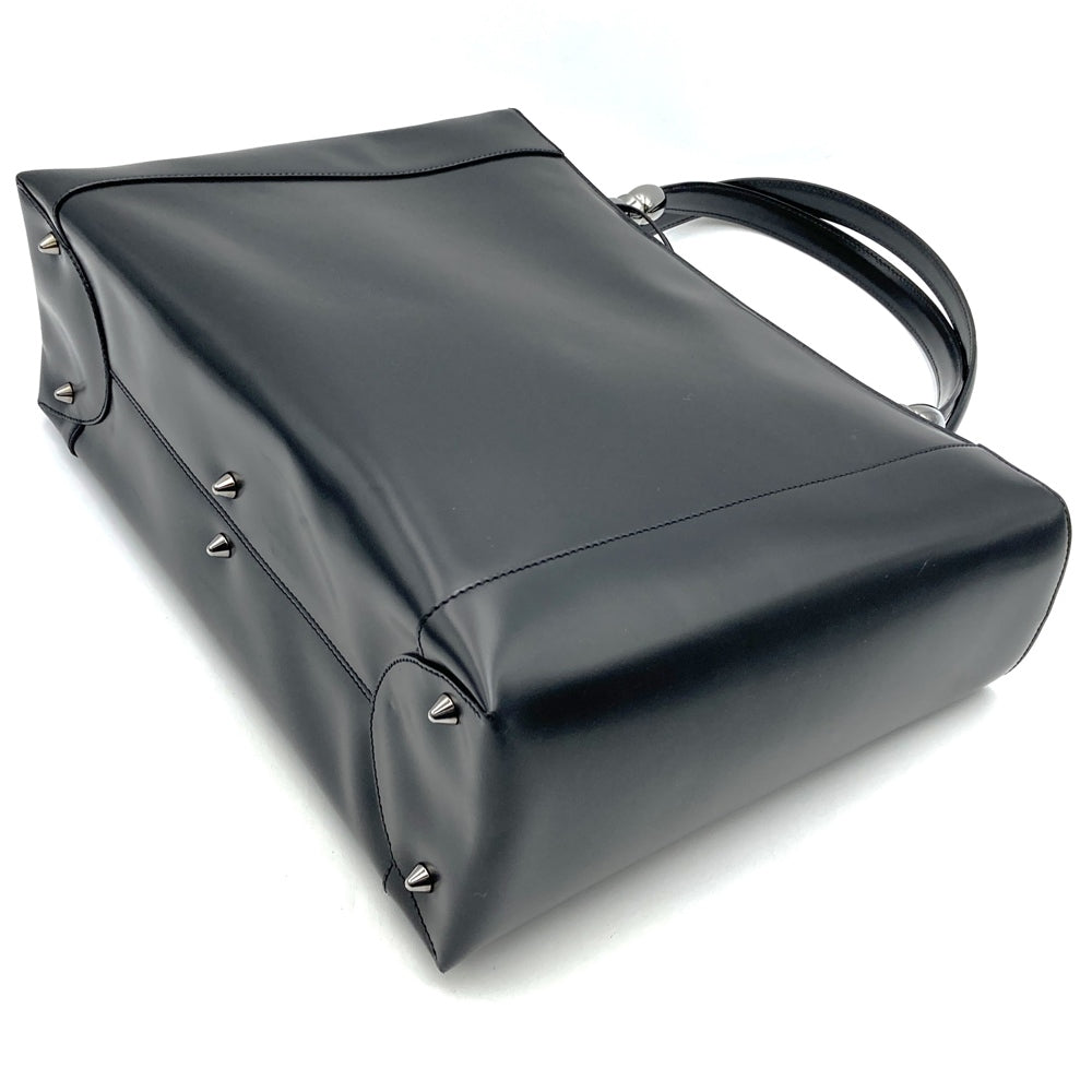 Dior MA0949 Handbag/Shoulder Bag, Fits A4 Size, 2-Way, Black Leather, Maris Pearl, with Key, Women's Fashion, Business, PRE-OWNED