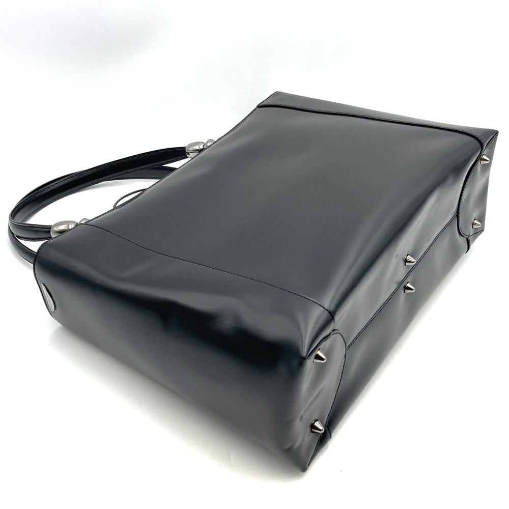 Dior MA0949 Handbag/Shoulder Bag, Fits A4 Size, 2-Way, Black Leather, Maris Pearl, with Key, Women's Fashion, Business, PRE-OWNED