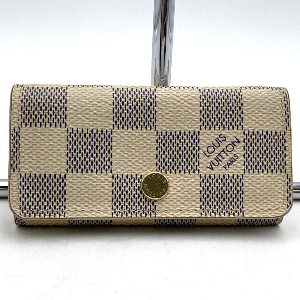 LOUIS VUITTON N60020 Multicles 4 Key Case Damier Azur Women's Brand PRE-OWNED