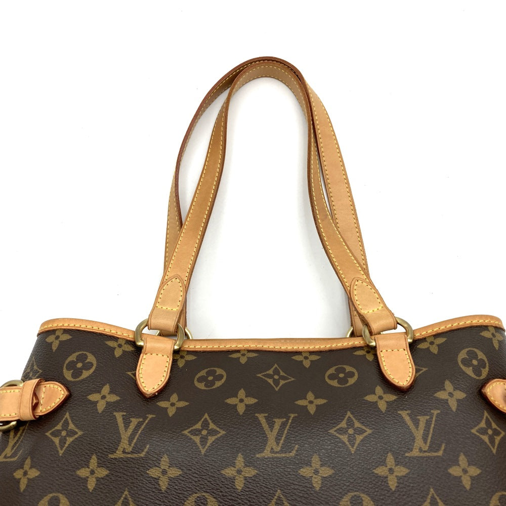 LOUIS VUITTON Batignolles Horizontal Monogram Handbag, Brown, No Stickiness, M51154 Louis Vuitton PRE-OWNED