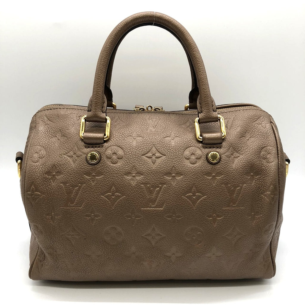 LOUIS VUITTON Speedy 25 Bandoulière M41019 Shoulder Bag Monogram Empreinte Brown Women's